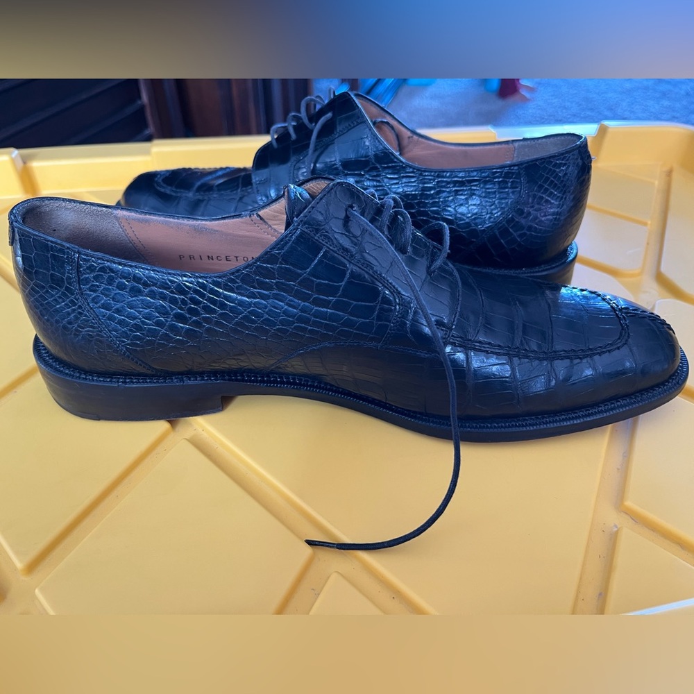Mezlan Black Genuine Alligator Oxfords - Picture 6 of 12